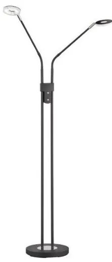 Επιδαπέδιο Φωτιστικό Δίφωτο Dent Μαύρο 40300 Fischer Honsel-40300-Μαύρο 40300