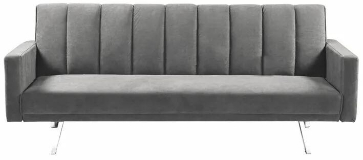 Καναπές κρεβάτι Mesa 397, Αριθμός θέσεων: 3, Γκρι, 81x198x86cm, Πόδια: Μέταλλο | Epipla1.gr