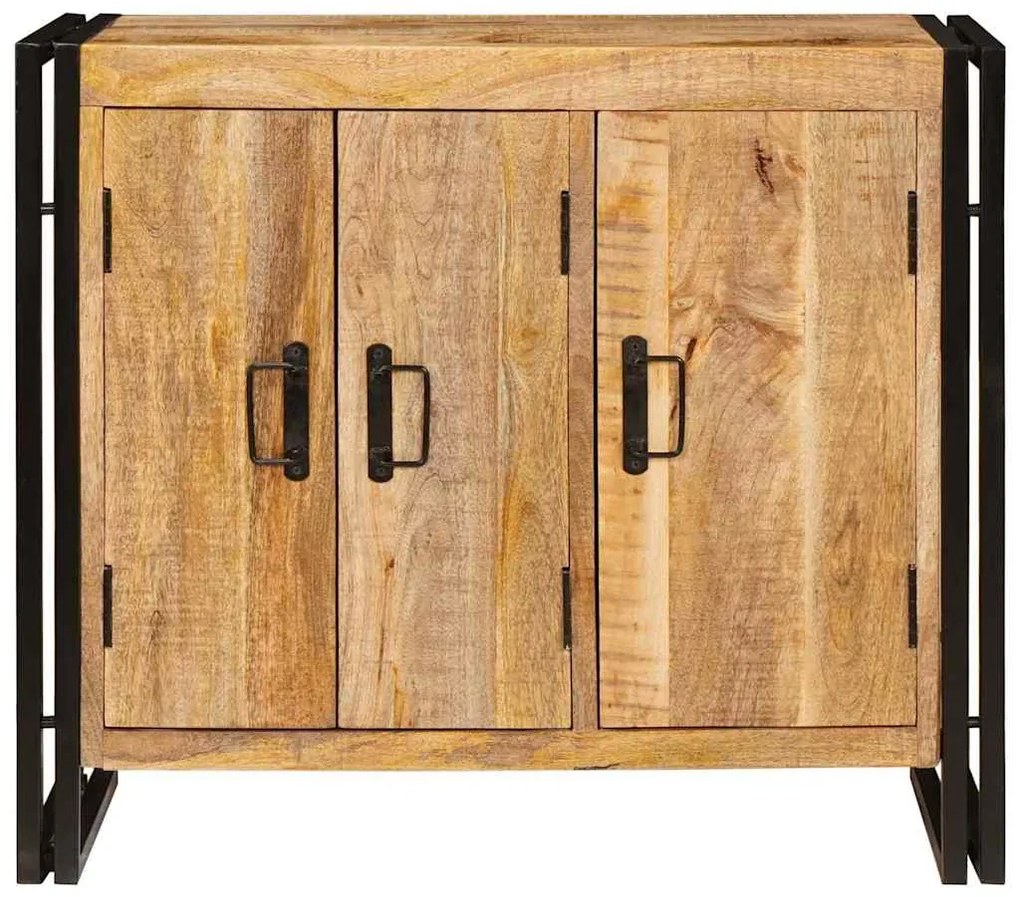 vidaXL Πλαϊνό γραφείο Καφέ 80 x 33 x 70 εκ. Μασίφ ξύλο μάνγκο