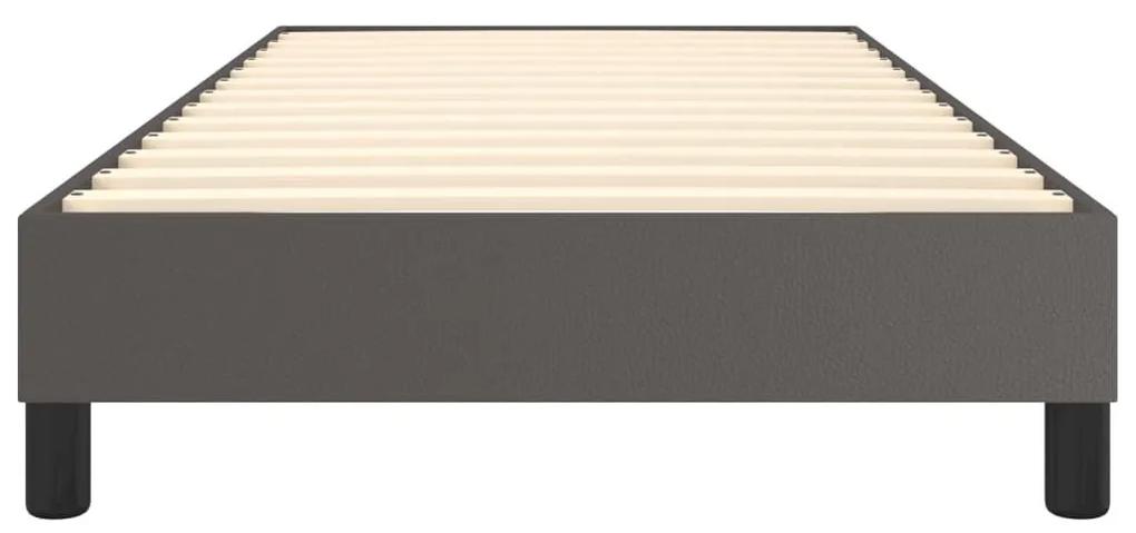 Πλαίσιο Κρεβατιού Boxspring Γκρι 100x200 εκ. Συνθετικό Δέρμα - Γκρι