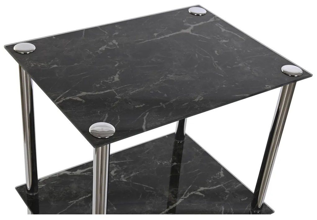 Ράφια Μπάνιου DKD Home Decor Κρυστάλλινο Χάλυβας (40 x 30 x 105 cm)