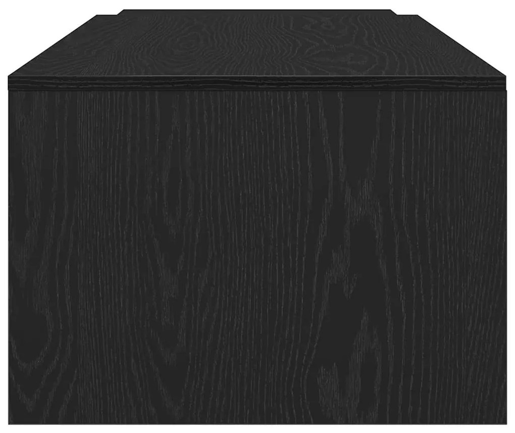 vidaXL Τραπεζάκι σαλονιού Μαύρη δρυς 150 x 50 x 35 εκ