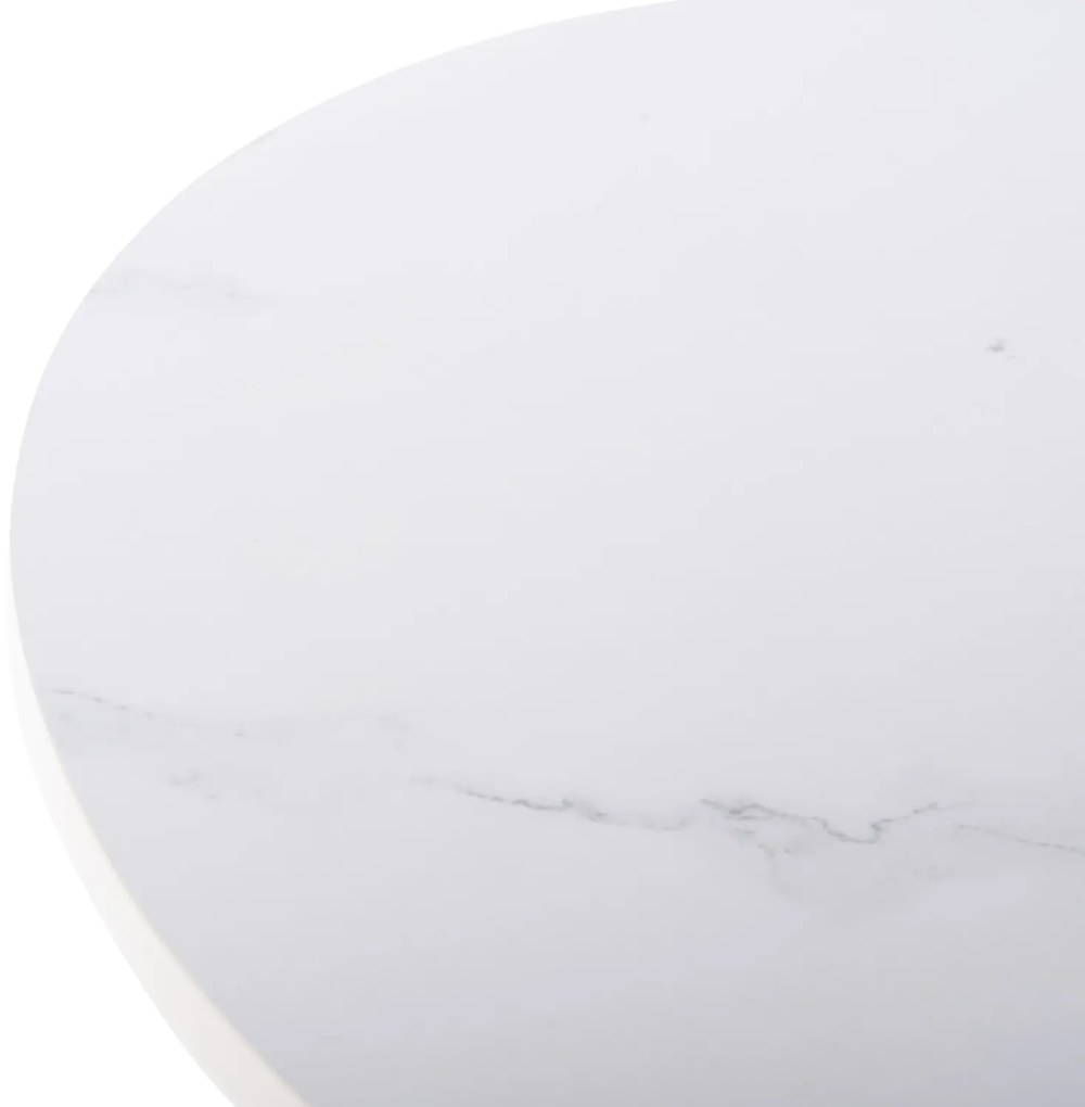 ΤΡΑΠΕΖΙ ΣΑΛΟΝΙΟΥ ACRYLON HM9779.01 HPL ΛΕΥΚΟ ΜΑΡΜΑΡΟ-ΑΚΡΥΛΙΚΟ ΠΟΔΙ Φ40x41Υεκ. (1 Τεμμάχια)