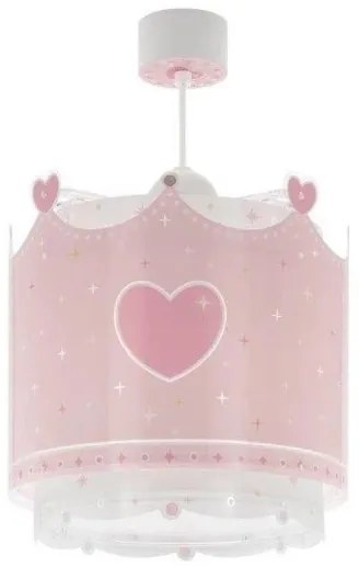 Παιδικό Κρεμαστό Φωτιστικό Οροφής Little Queen 61102 Ango Dalber-61102-Ροζ 61102