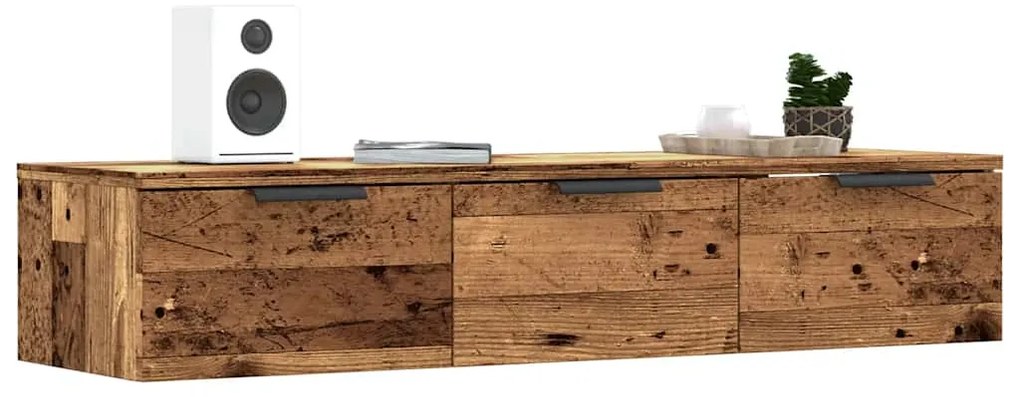 ντουλάπι τοίχου vidaXL Παλιό ξύλο 102x30x20 cm Κατασκευασμένο ξύλο