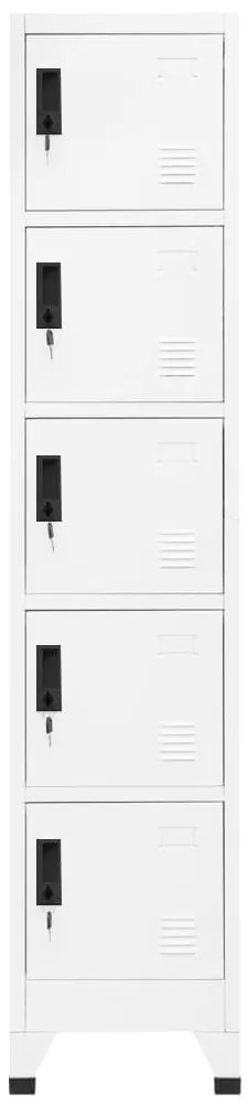 vidaXL Φοριαμός Λευκός 38 x 40 x 180 εκ. Ατσάλινος