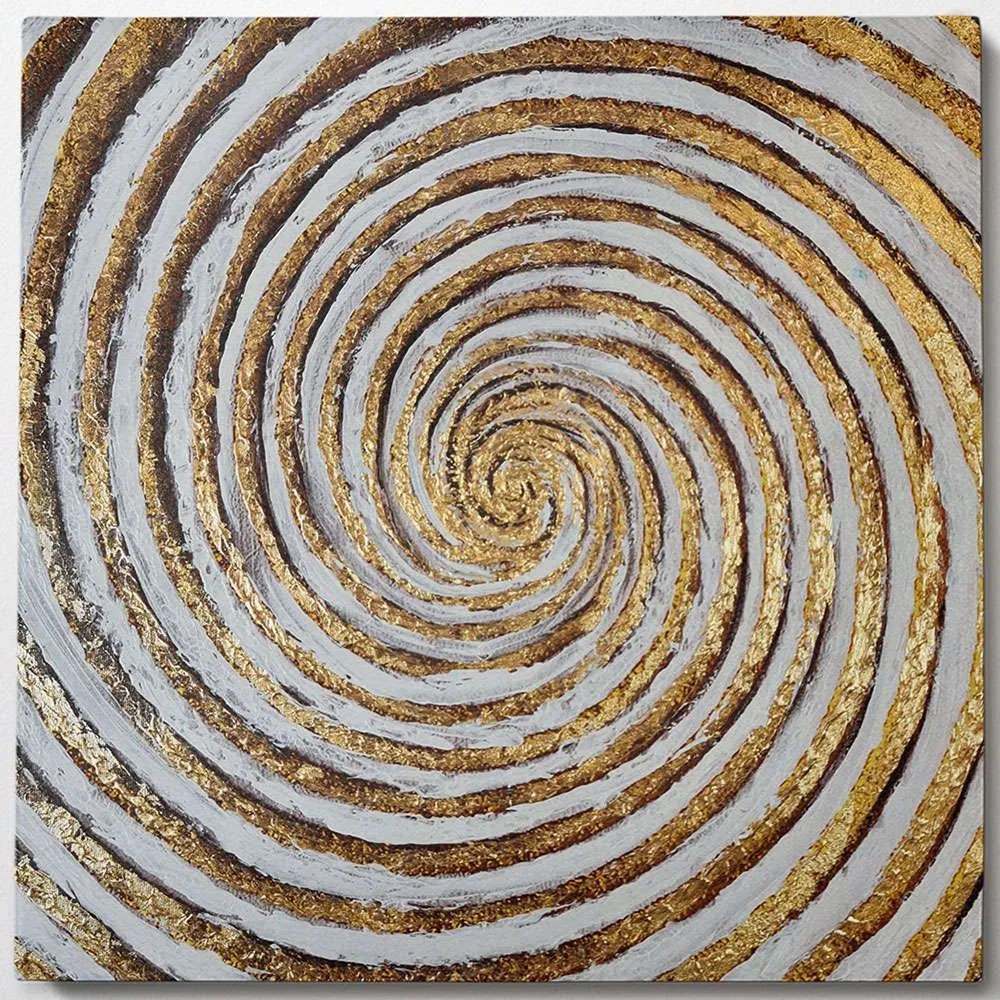 Πίνακας Καμβάς 405HND1118 100x100cm Multi Wallity Τετράγωνοι Ξύλο, Καμβάς
