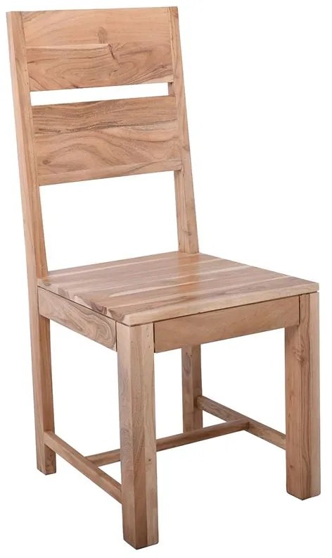 LIZARD MAX Καρέκλα Τραπεζαρίας Ξύλο Ακακία Φυσικό  45x51x100cm ΕΑ7093