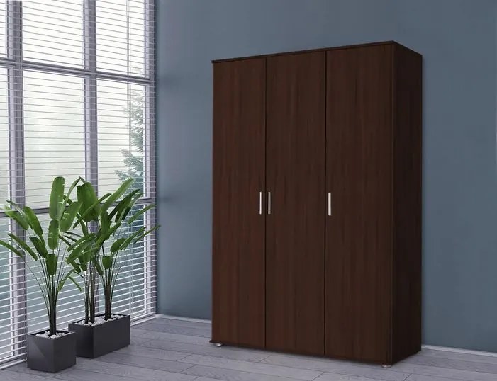 Ντουλάπα Wilson 3D τρίφυλλη-Wenge