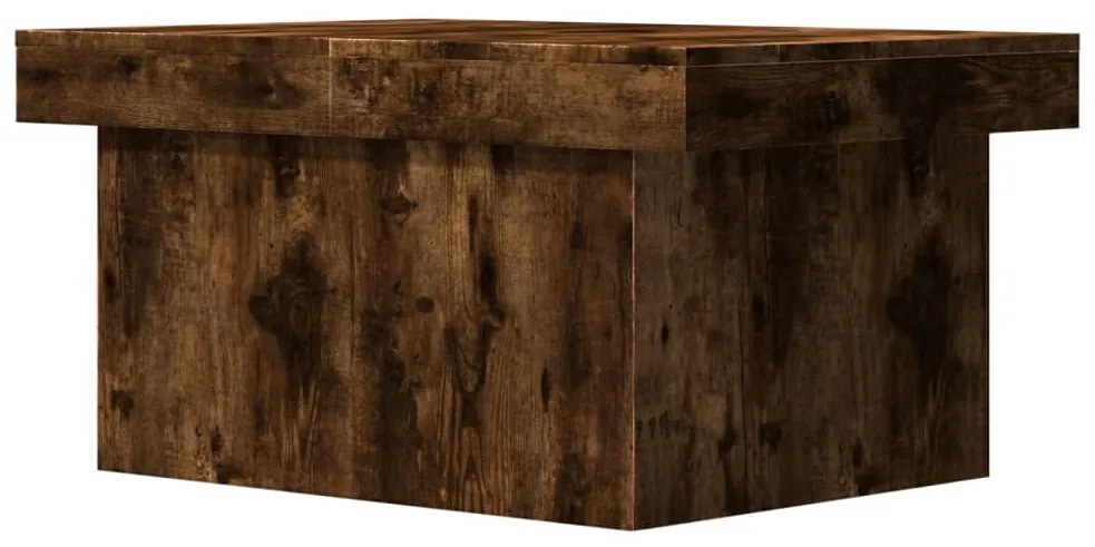 vidaXL Τραπεζάκι Σαλονιού Καπνιστή Δρυς 100x55x40 εκ. Επεξεργ. Ξύλο