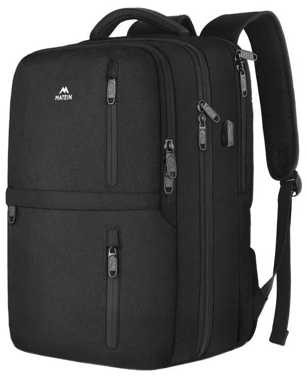 Travel laptop backpack 17.3'' Matein 1197 Black