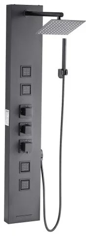 VEVOR Shower Panel Tower System Stainless Steel Column Rainfall Head Massage Jet