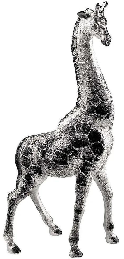 Διακοσμητική Καμηλοπάρδαλη Giraffe 565TNL1199 20x8x45cm Silver Aberto Design Πολυέστερ