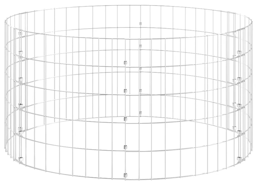 vidaXL Κομποστοποιητής Κήπου Ø100x50 εκ. Γαλβανισμένος Χάλυβας