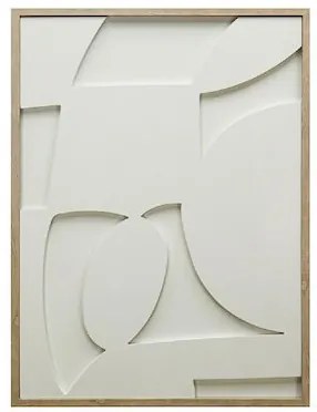 Πίνακας σε 3D καμβά λευκός 45x60εκ.