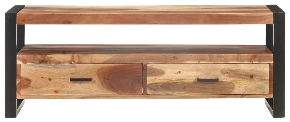 vidaXL Έπιπλο Τηλεόρασης 120x35x45 εκ Μασίφ Ξύλο με Φινίρισμα Sheesham