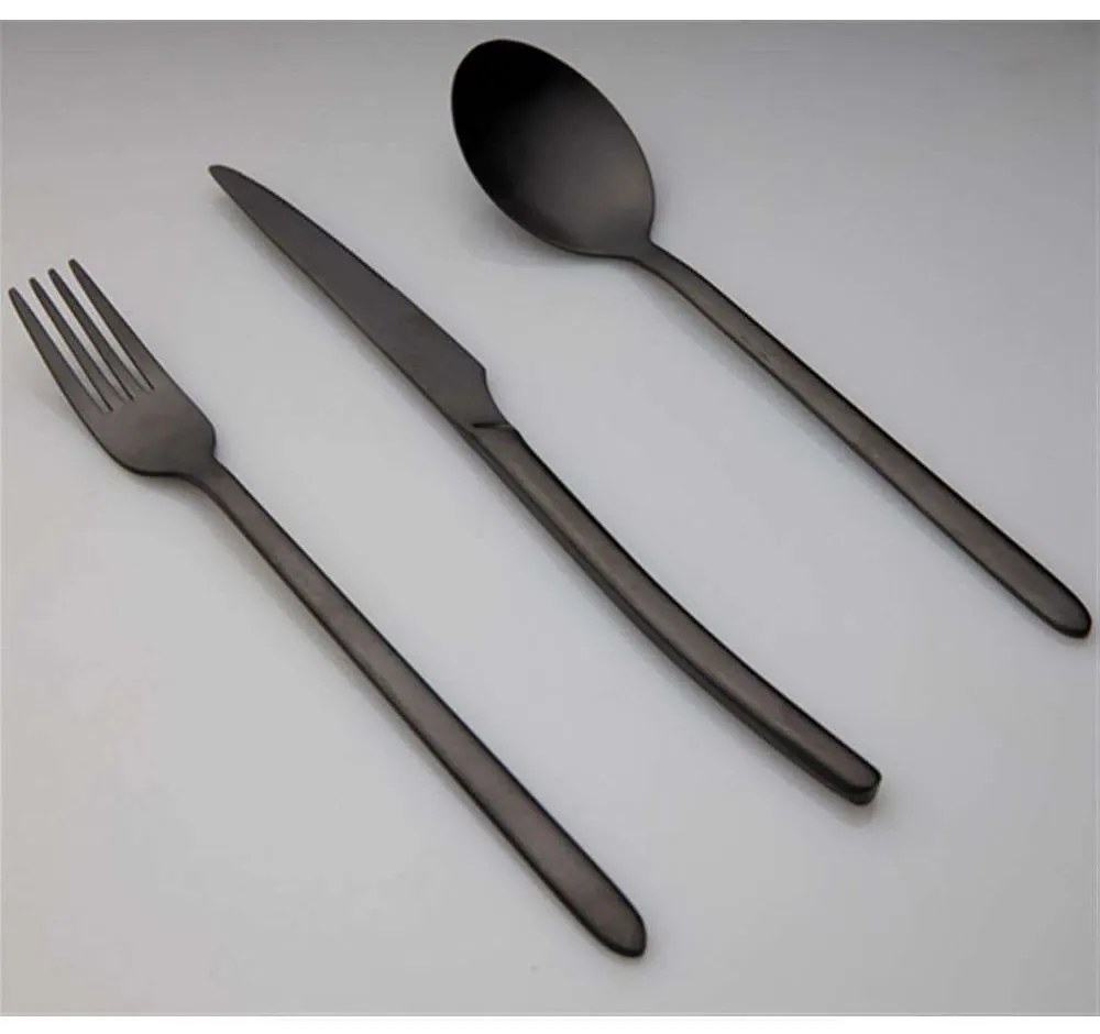 Μαχαιροπίρουνα Cuba (Σετ 24Τμχ) 03033 Black Dinox 24 τμχ Stainless Steel