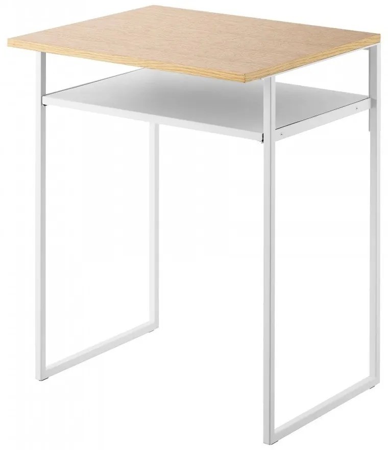 Γραφείο - Κονσόλα Tower YMZK1487 53x45,2x66,8cm White-Walnut