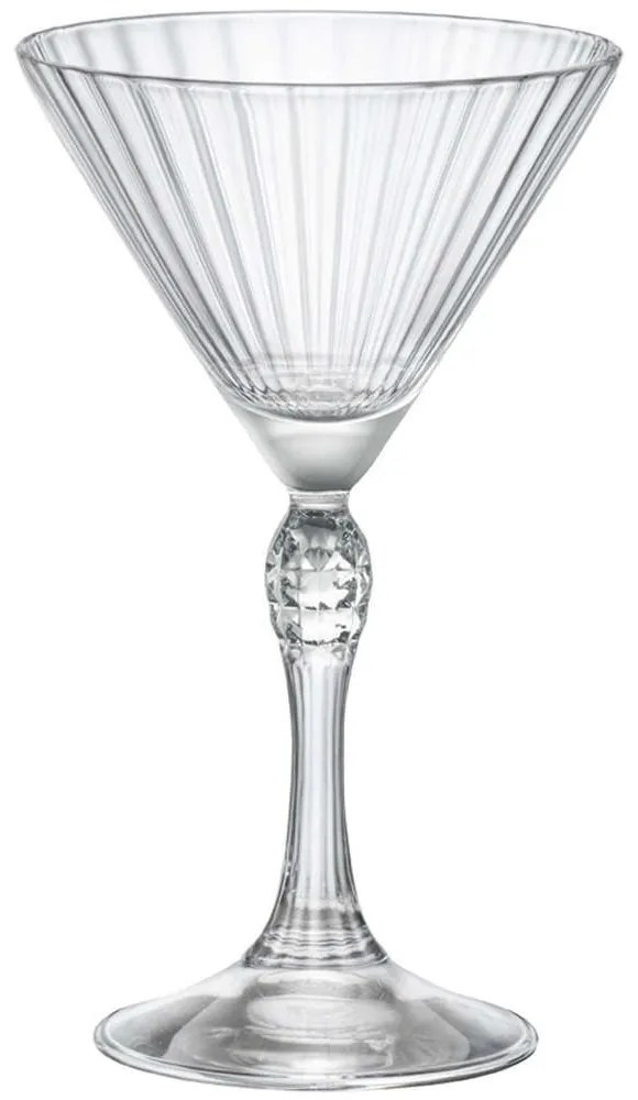 Ποτήρι Κολωνάτο Martini Small America'20s (Σετ 6Τμχ.) BR00113315 155ml Clear Bormioli Rocco Glass