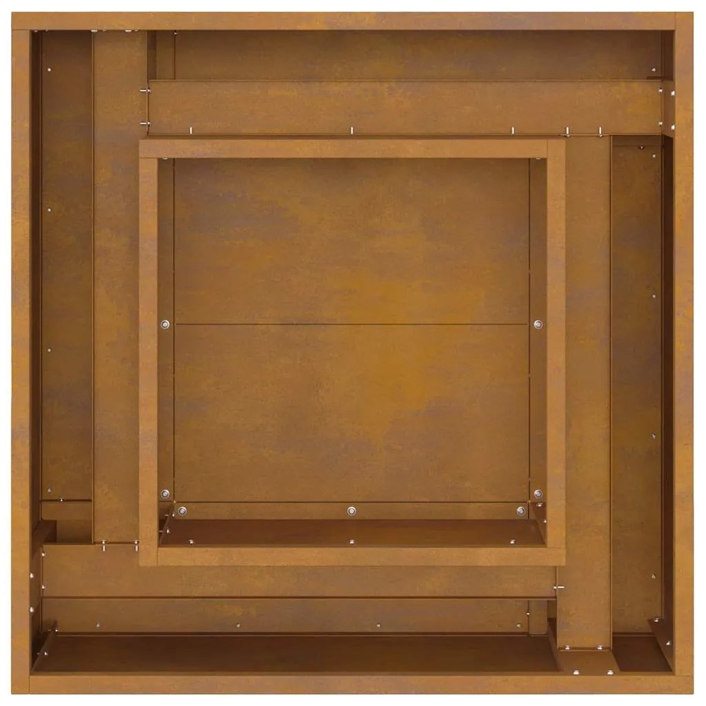 vidaXL Φωτιά Καφέ 60 x 60 x 30 cm Ατσάλι σκληρυθέν στον αέρα