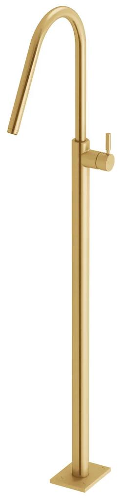Μπαταρία Νιπτήρα Επιδαπέδια Ύψος 124,5 εκ. Light Gold Brushed Eurorama 13302-201