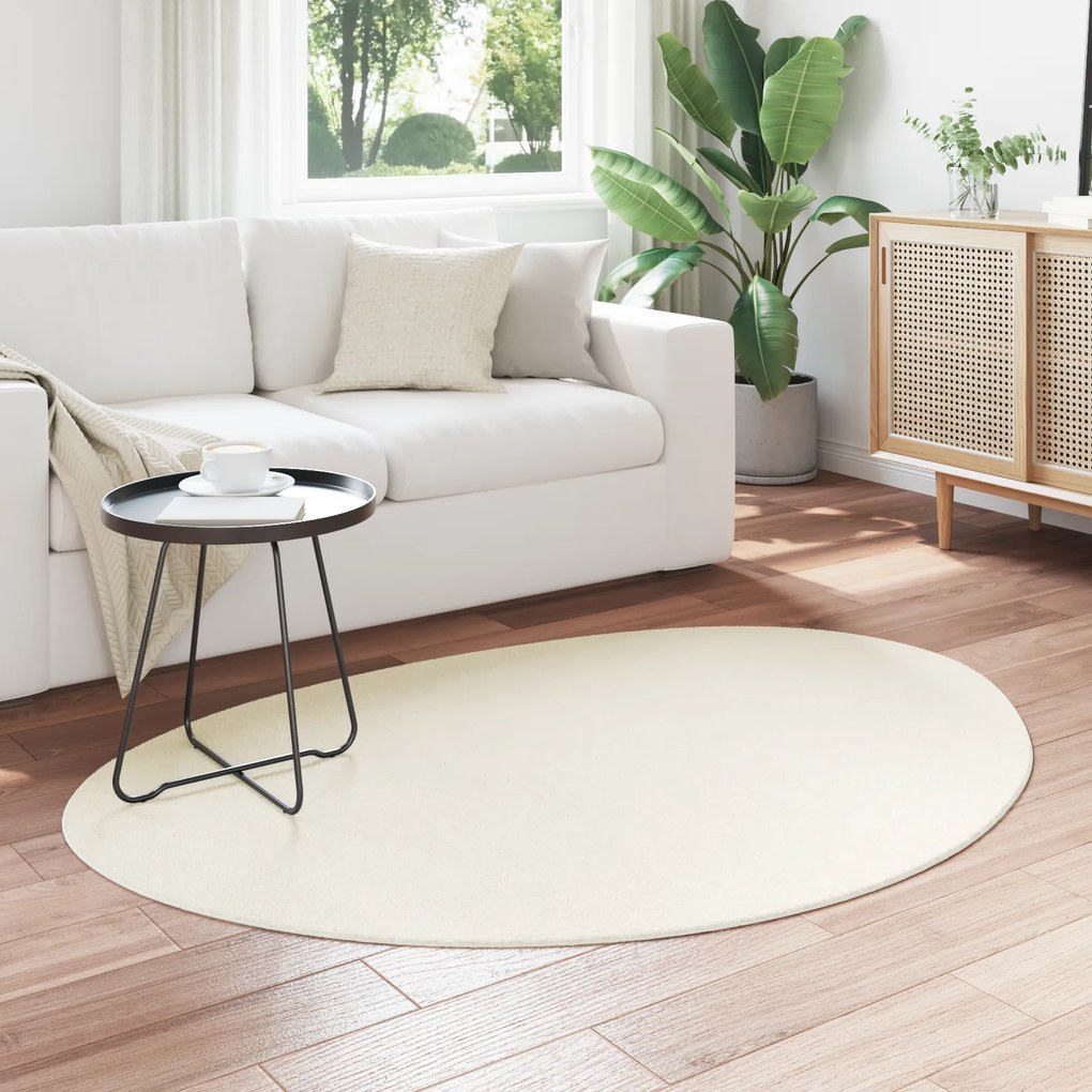 vidaXL Χαλί  'HUARTE' Μαλακή και Πλενόμενη Κρεμ 100x200 εκ.