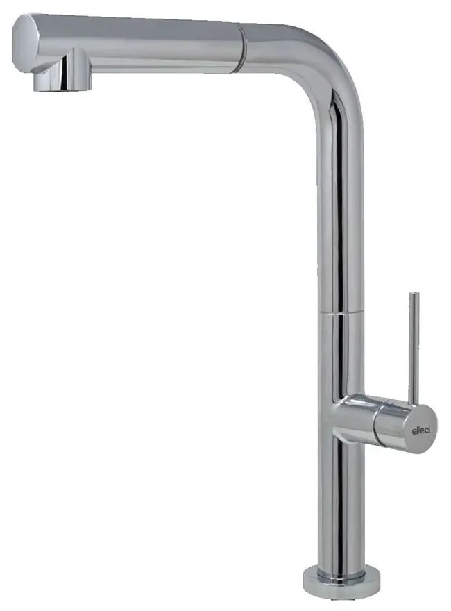 Μπαταρία Κουζίνας Flux MIKFLUCR Chrome Elleci Μέταλλο, Κεραμικό