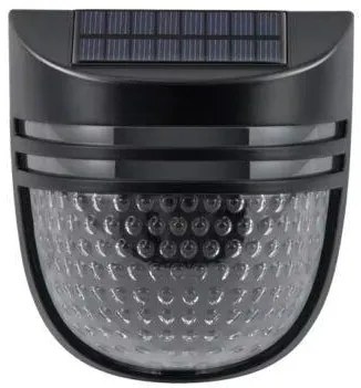 Ηλιακό Φωτιστικό Τοίχου 5V 0,3W 3000K IP65 Μαύρο 110x102x57mm Universo YH0613-C