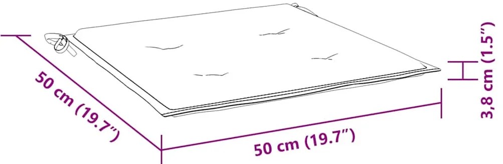 vidaXL Καρέκλες Τραπεζαρίας Κήπου 3 τεμ Μασίφ Ξύλο Ακακίας + Μαξιλάρια