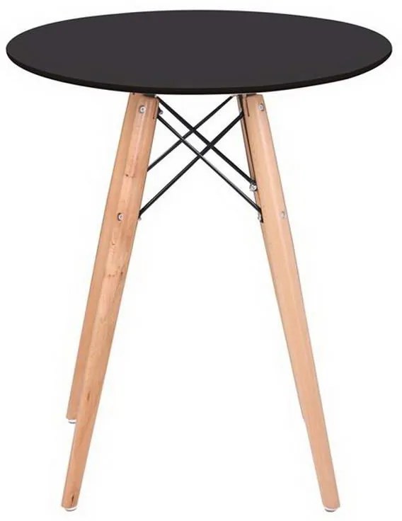 Τραπέζι Art Wood Ε7082,2 D. 60cm H.70,5cm Black Mdf, Wood
