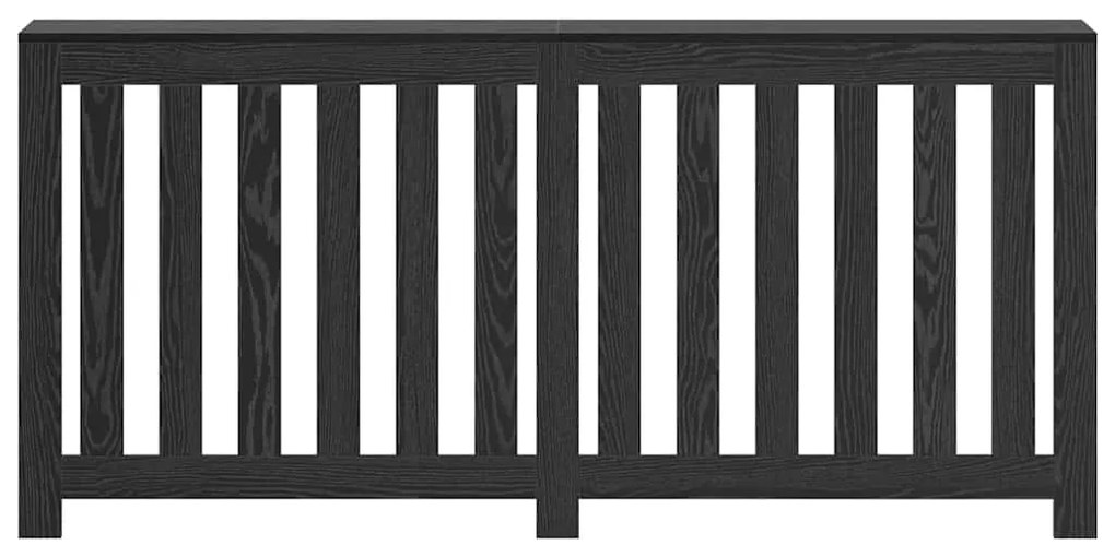 vidaXL Κάλυμμα Θερμαντήρα  Μαύρη Δρυς 175x20x82 cm Ξυλεία