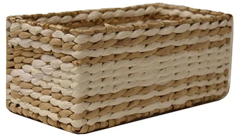 Καλάθι Rush 00.06.67451 26x13x10cm Natural-White Ψάθα