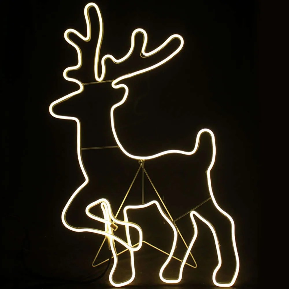 Φωτοσωλήνας Reindeer 500 Led X085001414 54x82+150cm 6W Yellow Aca
