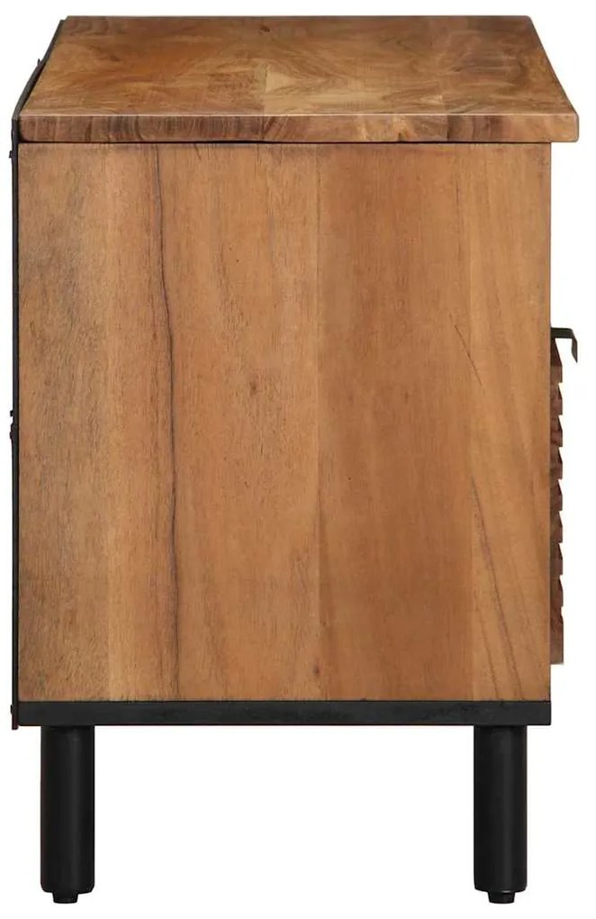 vidaXL Έπιπλο Τηλεόρασης Καφέ 100 x 33.5 x 46 εκ Μασίφ ξύλο ακακίας
