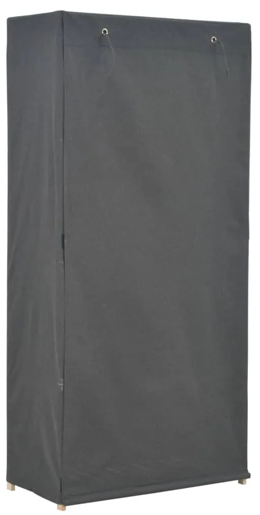 vidaXL Ντουλάπα Γκρι 79 x 40 x 170 εκ. Υφασμάτινη