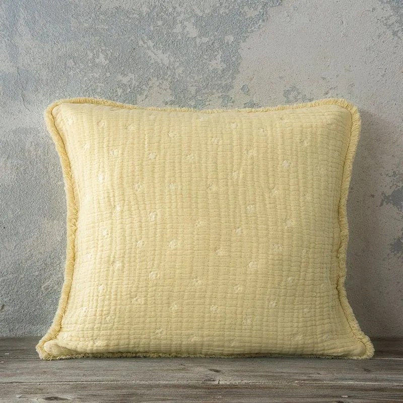 Μαξιλάρι Διακοσμητικό (Με Γέμιση) Balmy Mustard Beige Nima 45X45 45x45cm 100% Βαμβάκι