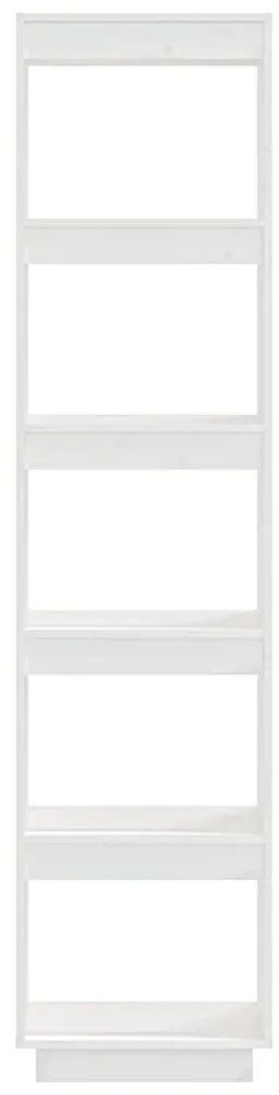 vidaXL Βιβλιοθήκη/Διαχωριστικό Χώρου Λευκό 40x35x167 εκ. Μασίφ Πεύκο