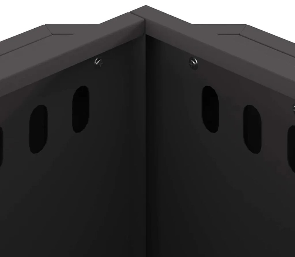 vidaXL Σόμπα Φωτιάς Χωρίς Καπνό Μαύρο 38 x 38 x 51 cm Ατσάλι