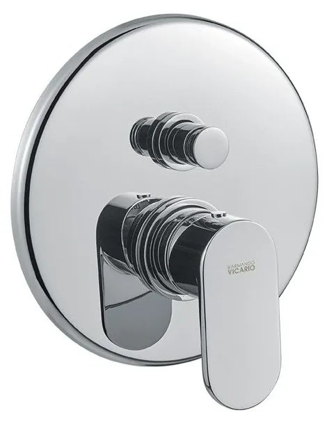 Armando Vicario Slim Chrome Μίκτης Εντοιχισμού 2 Εξόδων με Εκτροπέα 500050D-100