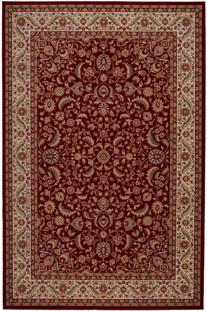 Χαλί Lovewool 72851 51066 Bordo-Beige Βιοκαρπέτ 160X230cm