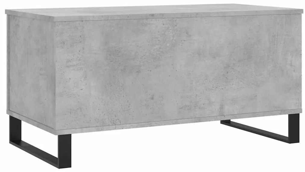 vidaXL Τραπεζάκι Σαλονιού Γκρι Σκυροδ. 90x44,5x45 εκ. Επεξεργ. Ξύλο