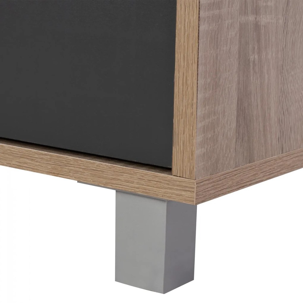 Έπιπλο Τηλεόρασης DANNA Μελαμίνη Sonama - Γκρί 120x40x54εκ. 120x40x55 εκ.