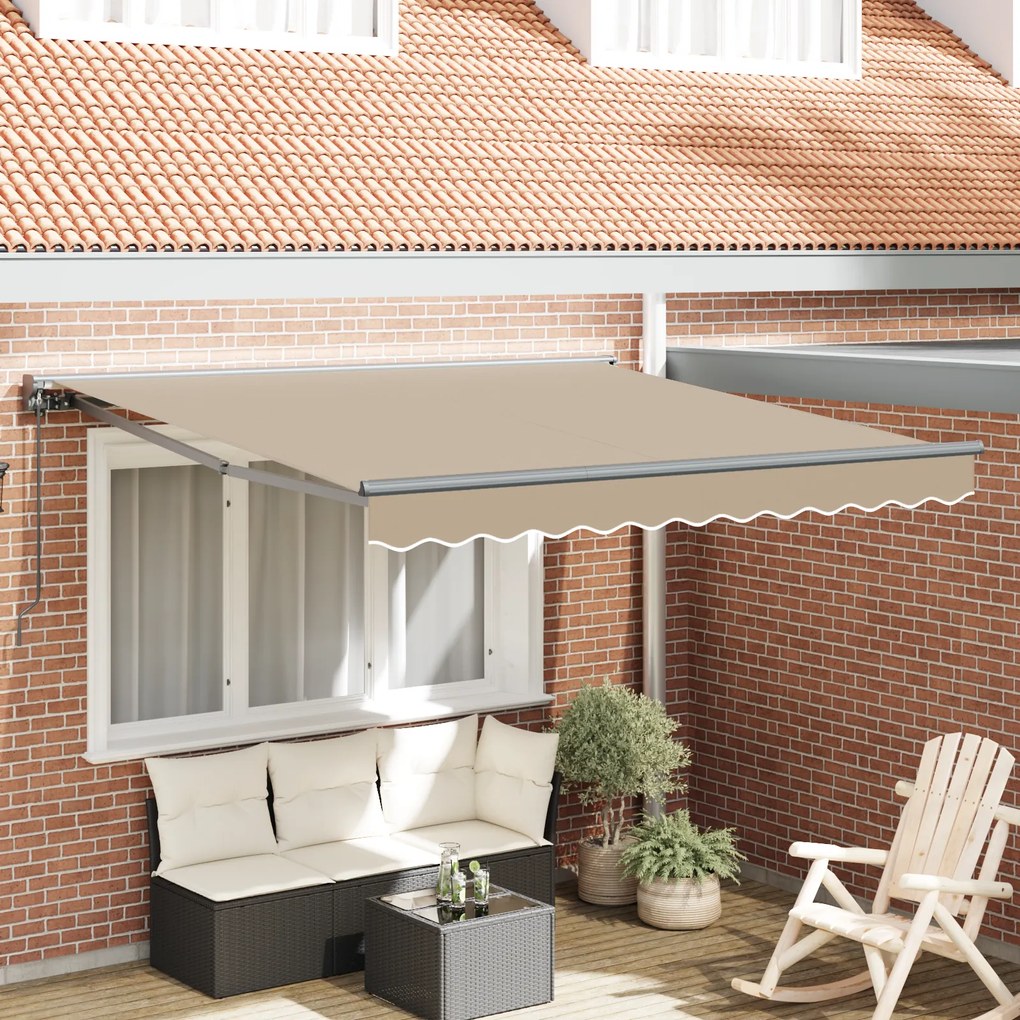 vidaXL Σκηνίτσα Αναδιπλούμενη Μπεζ 350x250 εκ