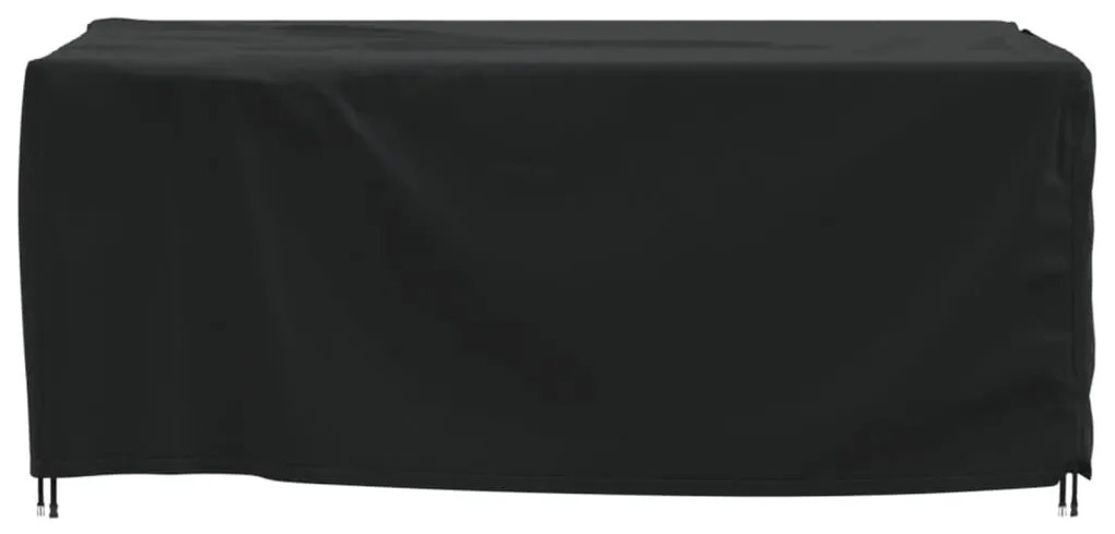 Κάλυμμα Επίπλων Κήπου Μαύρο 200x165x80 εκ. 420D Ύφασμα Oxford - Μαύρο