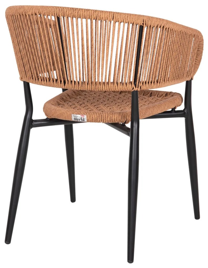 Καρέκλα - Πολυθρόνα EULO C5783.13 Μαύρη Αλουμινίου με Μπέζ Συνθετικό RAttan 55,5x63,5x78Y εκ. 55.5x63.5x78 εκ.