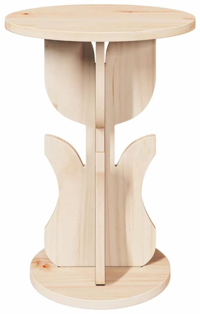 vidaXL Τραπεζάκι Πλευράς Φυσικό 39.5 x 39.5 x 53.5 εκ