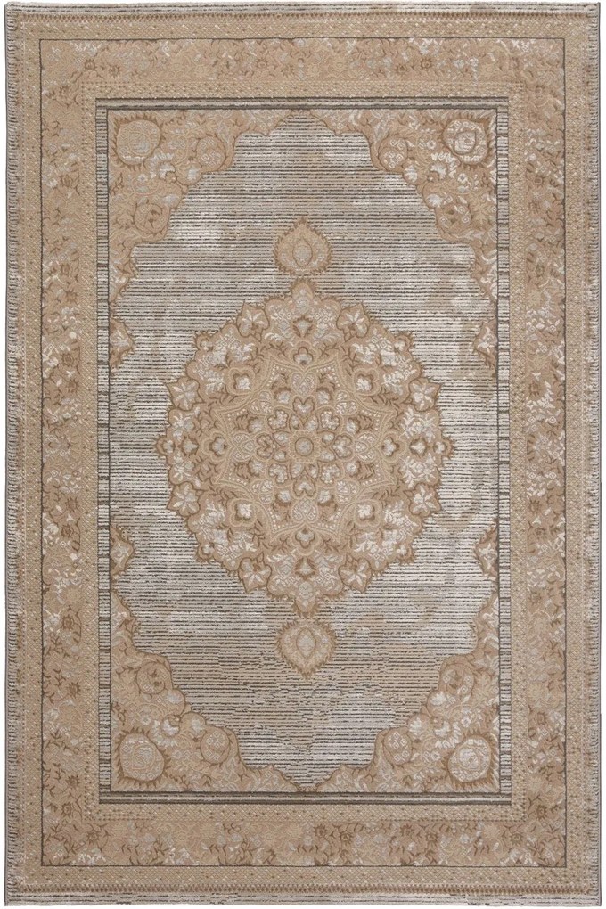 Χαλί Segovia 71293 770 Beige-Grey Βιοκαρπέτ 160X230cm