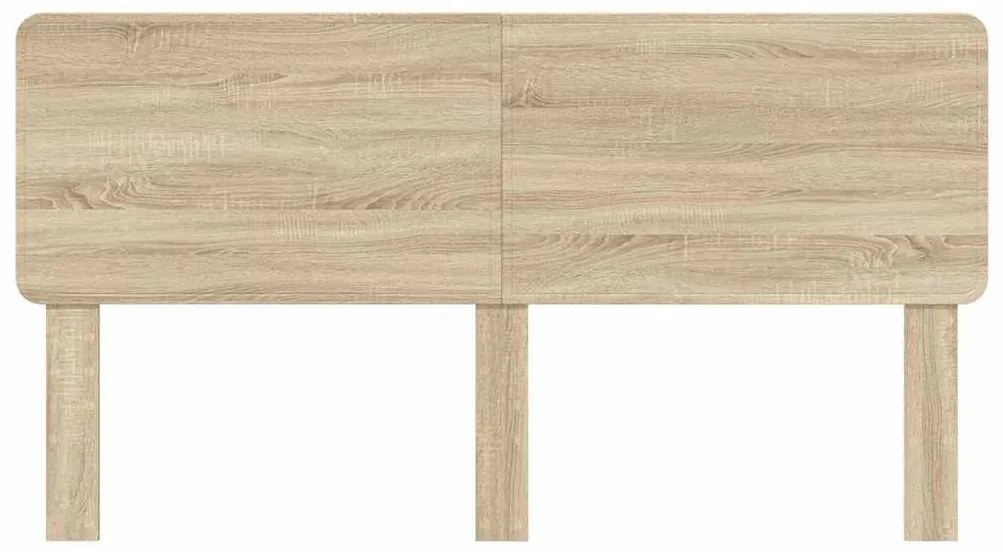 vidaXL Κεφαλάρι με κεφαλάρι Δρύς Sonoma 180 cm Επεξεργασμένο ξύλο