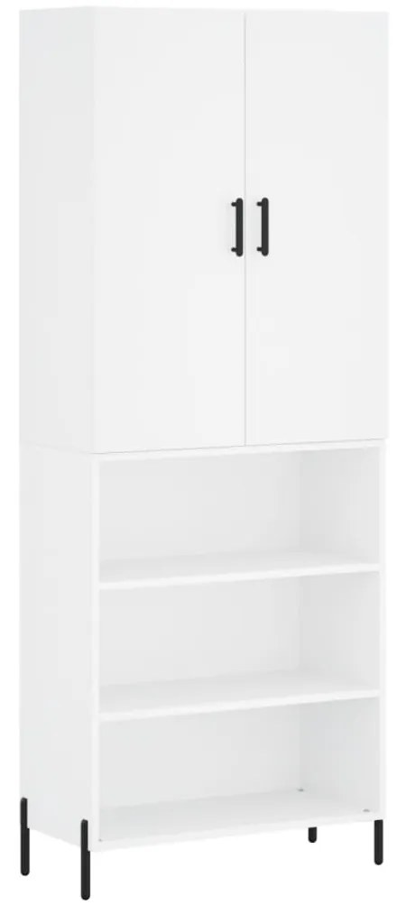 vidaXL Ντουλάπι Λευκό 69,5x34x180 εκ. από Επεξεργασμένο Ξύλο