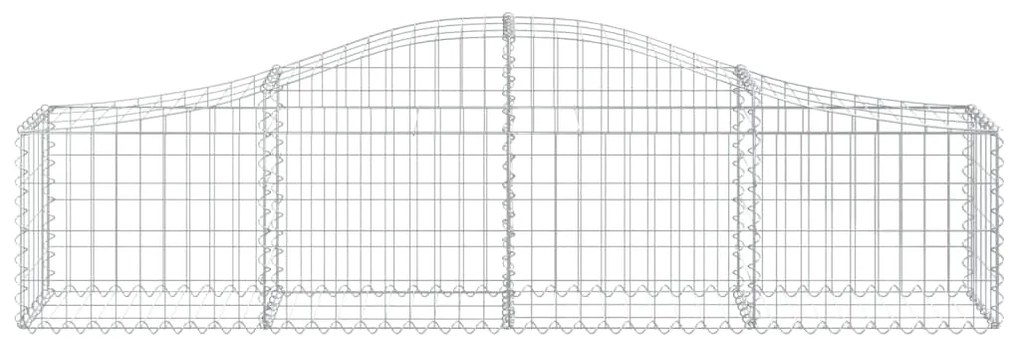 vidaXL Συρματοκιβώτια Τοξωτά 5 τεμ. 200x30x40/60 εκ. Γαλβαν. Ατσάλι